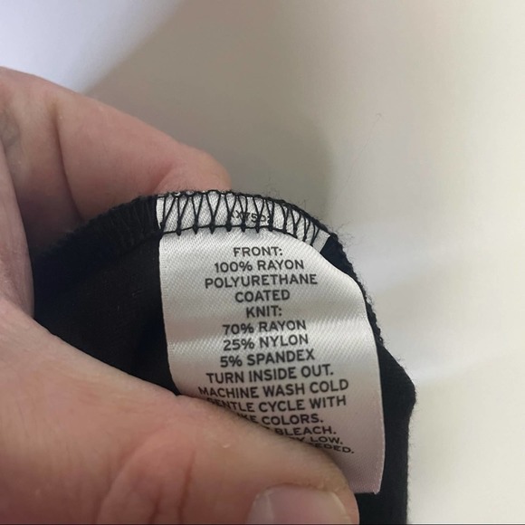 Trouve Coated Faux Leather Moto Leggings Small - Picture 7 of 7